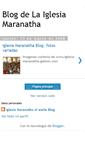 Mobile Screenshot of iglesiamaranathablog.blogspot.com