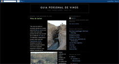 Desktop Screenshot of guiapersonaldevinos.blogspot.com