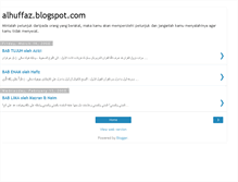 Tablet Screenshot of alhuffaz.blogspot.com