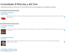 Tablet Screenshot of curiosidadesdpeliculas.blogspot.com