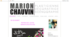 Desktop Screenshot of marionchauvin.blogspot.com