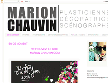 Tablet Screenshot of marionchauvin.blogspot.com