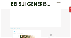 Desktop Screenshot of besuigeneris.blogspot.com