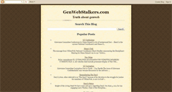 Desktop Screenshot of genwebstalkers.blogspot.com