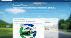 Desktop Screenshot of ecologiaprimero.blogspot.com