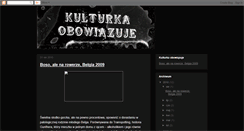 Desktop Screenshot of kulturkaobowiazuje.blogspot.com