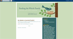 Desktop Screenshot of feedingthewholefamily.blogspot.com