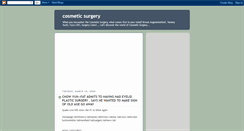 Desktop Screenshot of cosmeticsurgery-jne.blogspot.com