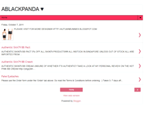 Tablet Screenshot of ablackpanda.blogspot.com