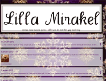 Tablet Screenshot of lilla-mirakel.blogspot.com