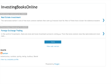 Tablet Screenshot of investingbooksonline.blogspot.com