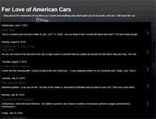 Tablet Screenshot of forloveofamericancars.blogspot.com