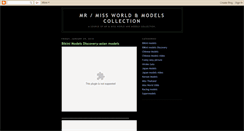 Desktop Screenshot of missworldmodels.blogspot.com