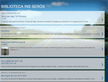 Tablet Screenshot of bibliotecaseros.blogspot.com