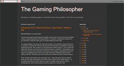 Desktop Screenshot of gamingphilosopher.blogspot.com