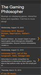 Mobile Screenshot of gamingphilosopher.blogspot.com