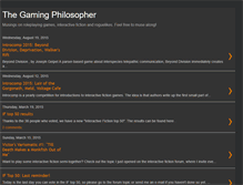 Tablet Screenshot of gamingphilosopher.blogspot.com