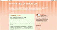 Desktop Screenshot of musingsofashortlass.blogspot.com
