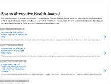 Tablet Screenshot of bostonalternativehealth.blogspot.com