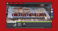 Desktop Screenshot of orgullosevillista.blogspot.com