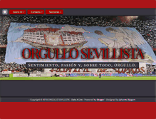 Tablet Screenshot of orgullosevillista.blogspot.com