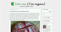 Desktop Screenshot of bitemevegan.blogspot.com