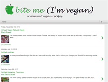 Tablet Screenshot of bitemevegan.blogspot.com