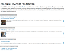 Tablet Screenshot of colonialseaportfoundation.blogspot.com