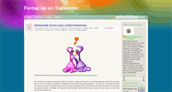 Desktop Screenshot of formacionentraduccion.blogspot.com