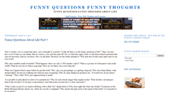 Desktop Screenshot of funny-questions.blogspot.com