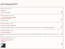 Tablet Screenshot of growingupartists.blogspot.com