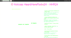 Desktop Screenshot of heardhereradio24.blogspot.com