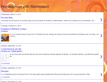 Tablet Screenshot of homeschoolwithmontessori.blogspot.com