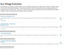 Tablet Screenshot of ecovillageevolution.blogspot.com