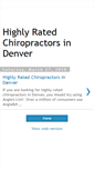 Mobile Screenshot of highlyrated-chiropractors-denver.blogspot.com