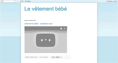 Desktop Screenshot of bebe-vetement.blogspot.com