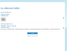 Tablet Screenshot of bebe-vetement.blogspot.com