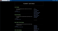 Desktop Screenshot of funnysaying.blogspot.com