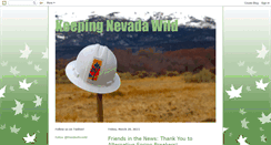 Desktop Screenshot of nevadawild.blogspot.com