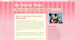 Desktop Screenshot of mydisneydiary.blogspot.com