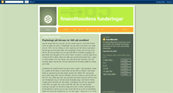 Desktop Screenshot of finansfilosofen.blogspot.com