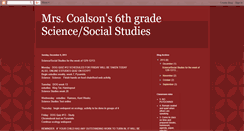 Desktop Screenshot of 6thgradescience-socialstudies.blogspot.com