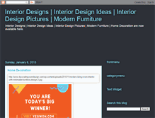 Tablet Screenshot of homefurnituresdesign.blogspot.com