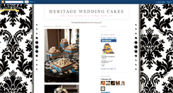 Desktop Screenshot of heritageweddingcakes.blogspot.com