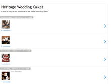 Tablet Screenshot of heritageweddingcakes.blogspot.com