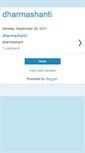 Mobile Screenshot of dharmashanti.blogspot.com