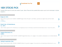 Tablet Screenshot of 100xstockspick.blogspot.com