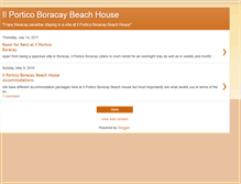 Tablet Screenshot of ilporticoboracaybeachhouse.blogspot.com