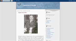 Desktop Screenshot of caminhoserrantes.blogspot.com