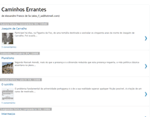 Tablet Screenshot of caminhoserrantes.blogspot.com
